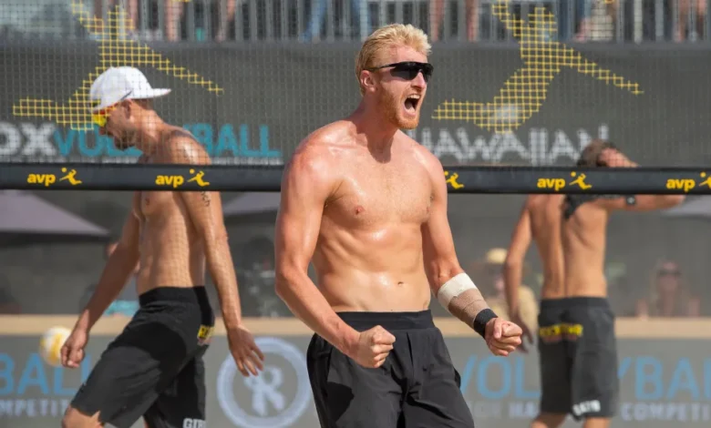 Chase Budinger celebrando un punto en París 2024.