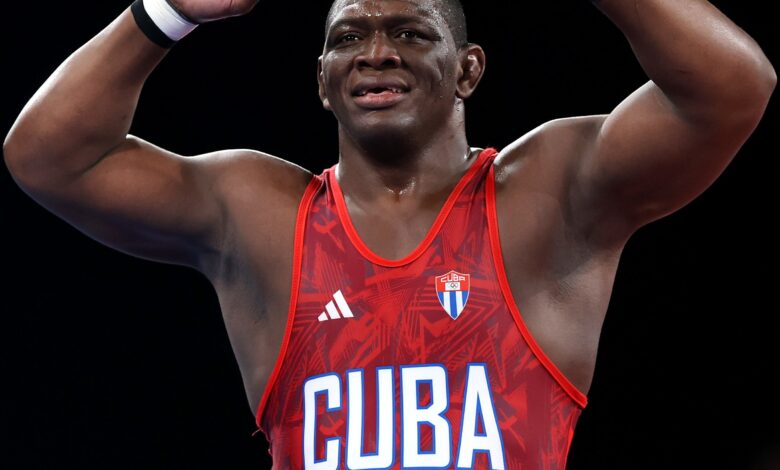 Mijaín López en París 2024.